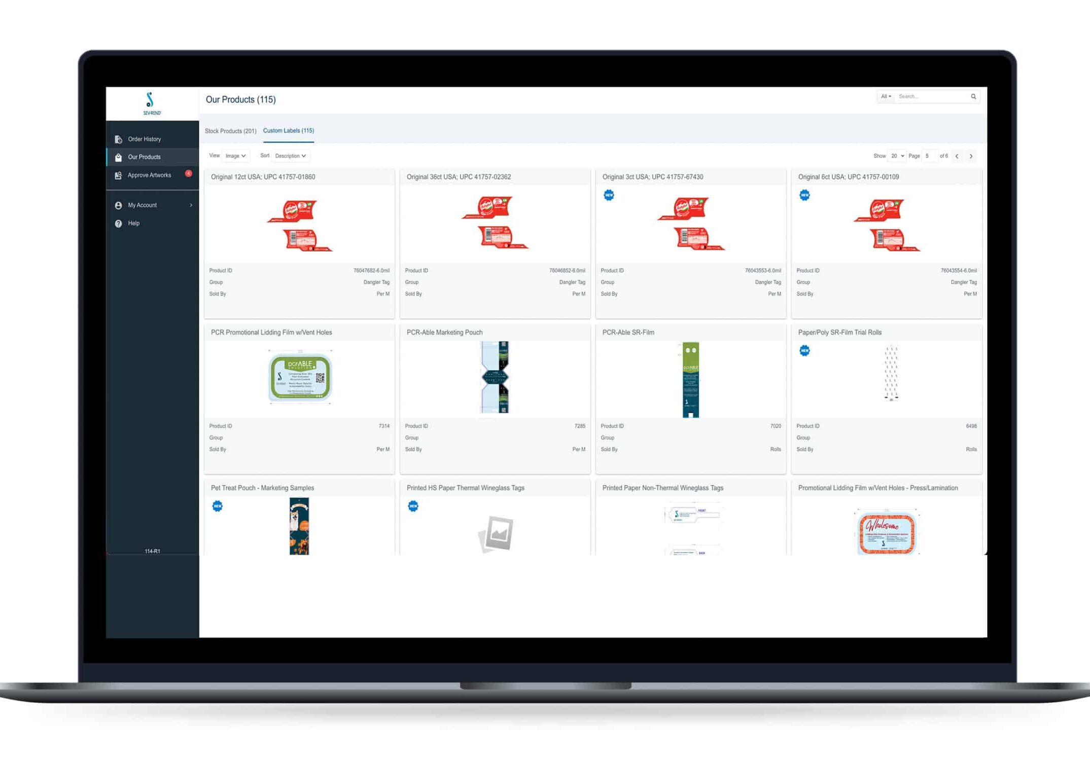 Customer Portal Mockup